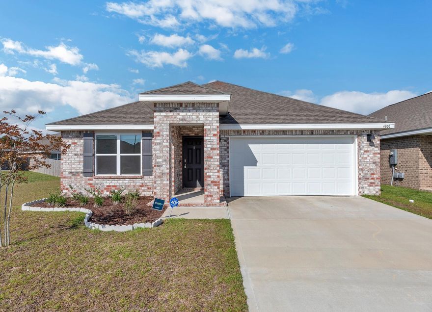 AVAILABLE NOW!... This 4bed/2bth Cali style home with a community POOL! Home boasts a covered back patio & 2 car garage. Kitchen features a nice island bar, stainless appliances, built in microwave, quiet dishwasher, & granite countertops. Beautiful wood look flooring throughout with Friese carpet in the bedrooms. Bedroom 1 & the adjoining Bath features a walk in closet, double vanity sinks, & large 5' shower. NO smoking. Pets allowed upon approval with a non-refundable pet fee. 600 Minimum FICO credit score required in addition to meeting rental criteria. Termite & Pest Control included, as well as a reverse osmosis system! Solar Panels on the home to help with those those utility bills is an added plus.