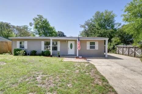Adorable & updated 3/2 in Central Fort Walton Beach! This renovated home with fully fenced yard is situated on a quiet, dead-end street in the heart of Fort Walton Beach, conveniently located to Hurlburt Field & Eglin AFB. The living room has a vaulted ceilings & large picture window; all electrical, plumbing and windows have been updated in the home. Eat-In kitchen features updated cabinets & stainless appliances with rear door exiting to spacious, fully fenced back yard. Washer/dryer located in master bath with tankless hot water heater. Tenant responsible for all utilities for duration of lease: Water/Sewer/Trash, Gas, Power, Lawn Maintenance, Cable/Internet. Reach Dani at 850-246-0705 for your viewing!