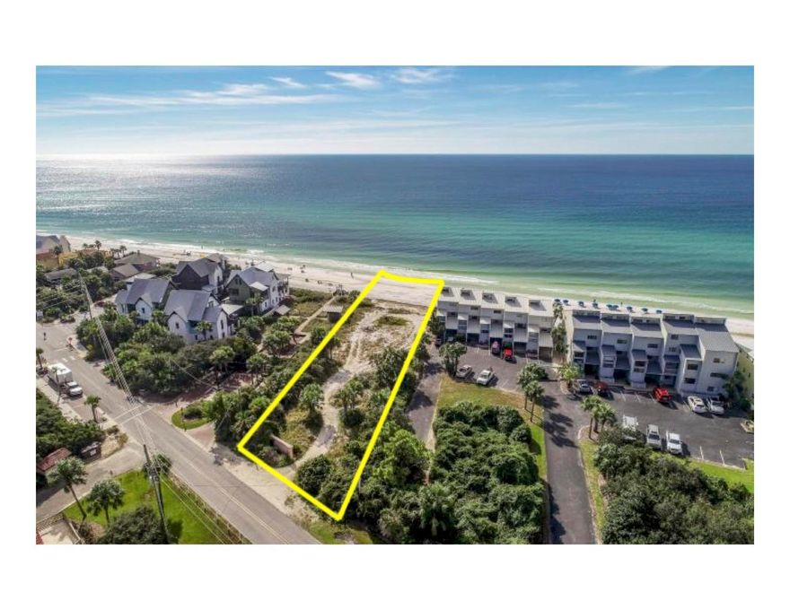 Approximately 1 acre on the Gulf of Mexico in Blue Mountain Beach. 77+- feet of Gulf frontage. Zoned Neighborhood Infill.