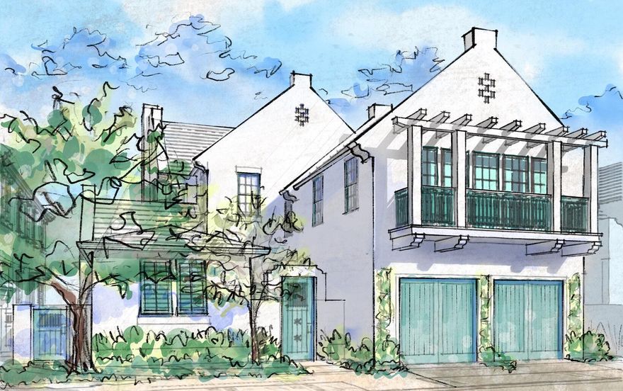 This Somerset Home, GG2, features streetscapes characterized by white garden walls that open onto a rugged natural landscape. A neighborhood that is bit more ''Country'' than ''Town.''Much emphasis was placed on outdoor living with an open arrangement of interior spaces extending outdoors with garden rooms and courtyards shaded by trellises and arbors. Outdoor gathering places with firepit alcoves, water features, thoughtfully placed pools, covered summer kitchens and bars, and screened garden rooms are designed to maximize each property's use and enjoyment. GG2 fronts the 20-acre Nature Preserve, in close proximity to the The Silva amenity to be delivered in the GG Block. The Silva will be comprised of a central event lawn, an enclosed pavilion opening onto the event lawn, pool, and covered  terrace with bar and caf??.