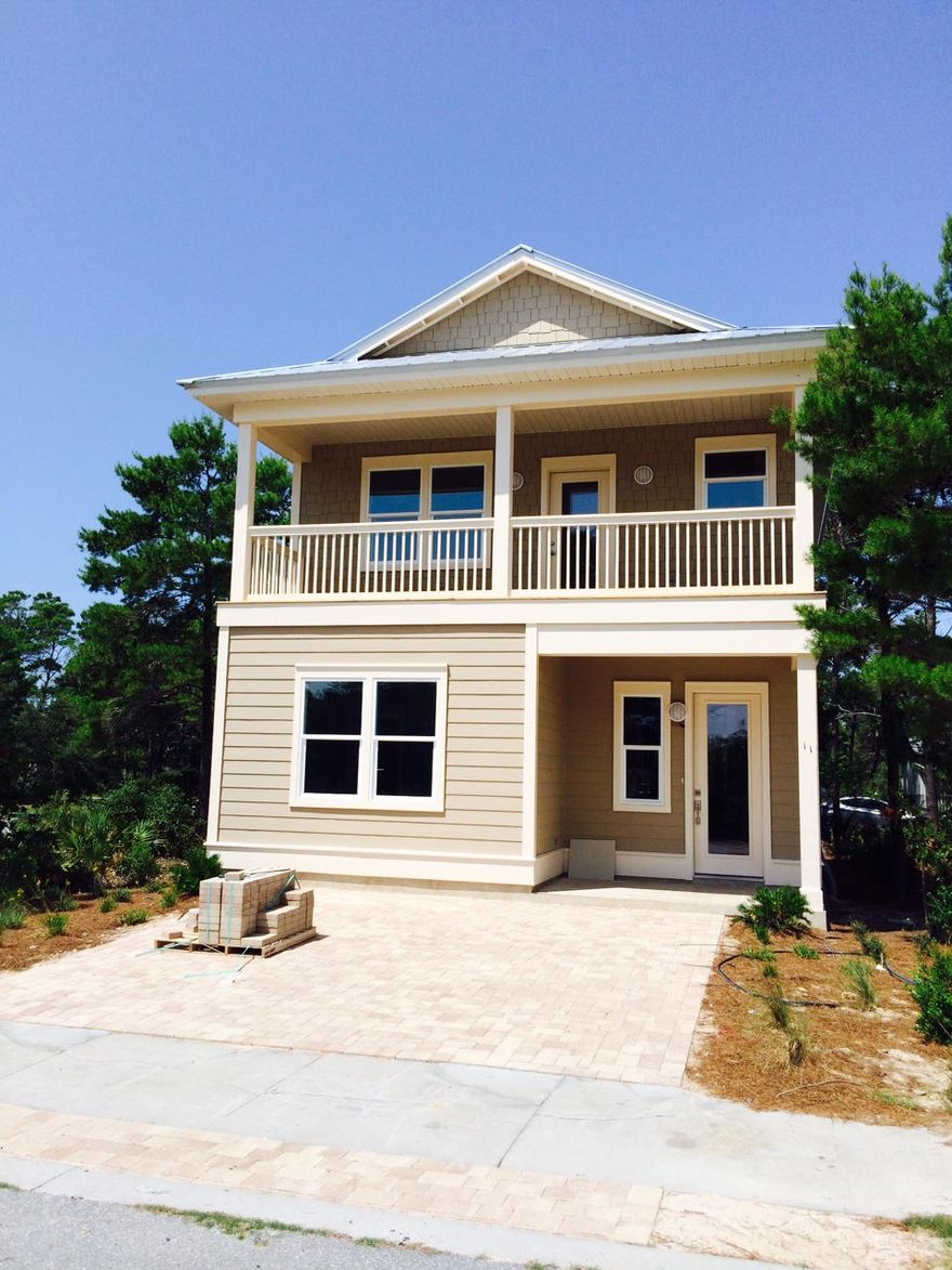This NEW CONSTRUCTION home is conveniently located off 30A and just blocks from the beach. Features include hardwood and tile floors, granite countertops, decorative backsplash and stainless steel appliances. This is perfect for a full time/second home as well as vacation rental. Rental Projections are @ $39,800refer to mls #707296 for pictures of an identical house.