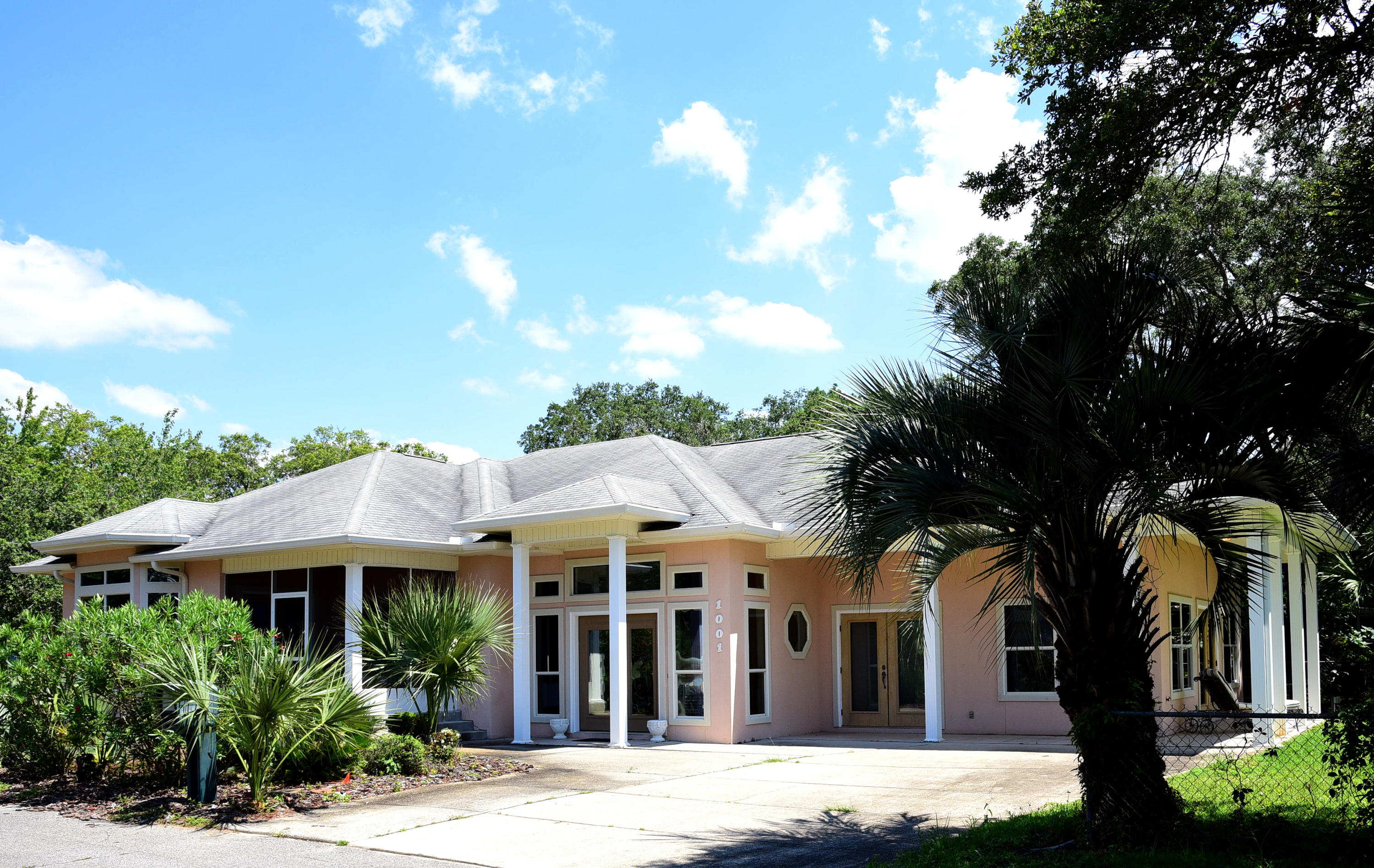 Perhaps the BEST view on ALL of Choctawhatchee Bay! Enjoy gorgeous views of Destin & Okaloosa Island, right from your backyard. Don't miss out on rare opportunity to live on the water for less than $600k. This property could easily turn into your dream home, with your own updates and renovations. Updated kitchen opens up to large great room. Large master bedroom with attached screened patio. The master bath features a large garden tub, separate shower, and large walk-in closet. Guest room features hardwood floors and an attached full bathroom. Oversized 2 car garage. Dock is unfinished and use is prohibited. Property being sold ''As-Is''.