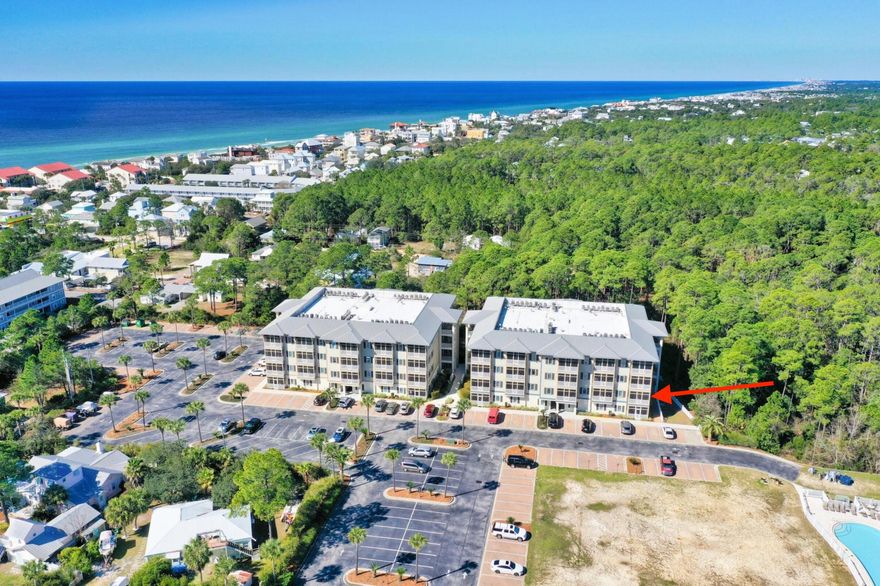 Welcome to Seagrove Highlands - a hidden gem just north of 30A in the heart of Seagrove Beach. This immaculate corner-end unit on the second floor offers rare privacy with serene views of the Conservation Area wetlands and the sparkling community pool. Boasting an open-concept layout with 10-foot ceilings and travertine tile floors, this 3-bedroom, 2-bath condo feels spacious and inviting.Step into the light-filled living space that seamlessly flows to a screened-in balcony, where you can enjoy morning coffee while taking in peaceful views of the pond and surrounding trees. The master suite features a walk-in shower, separate soaking tub, soft-close cabinetry, and a linen closet for added convenience. Original owner since the complex was completed and this unit has never been rented. Perfectly situated just a short stroll or bike ride to the beach via the pedestrian-friendly flashing-light crosswalk, Seagrove Highlands offers the best of both coastal living and natural beauty. Additional perks include an exterior storage closet for your beach and pool gear, and a quiet, well-maintained complex with only 88 total units between two buildings.

Whether you're looking for a full-time residence, second home, or investment opportunity, this turnkey condo offers it all in one of 30A's most beloved communities. This condo has never been rented and is being sold by the original owner. Usage has averaged only about 12 weeks a year. This condo appeals to a discriminating Buyer looking for a move-in ready second home or potential rental income property. It provides a gated entry with ample parking, green space for games, pets and children. Golf carts are allowed and there are separate cart parking spots offering charging stations on-site. The unit comes furnished and move-in ready with a few Owner exceptions. The Community Pool area includes a pool house, outdoor grills, picnic table, gazebo and deck overlooking a pond. Bicycle rental for Owners and their guests is available on-site. 


