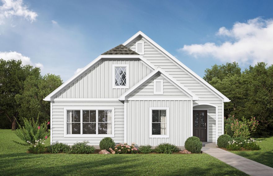 The Lauderdale 1 by Valor Communities is the home you've been waiting to call your own! This one has an upgraded trim package and warm, inviting cabinets with soft-close and hardware included. With your primary bedroom and huge walk-in closet on the first floor, you'll have all the space you need. Enjoy cozy Florida nights in front of your modern, LED fireplace or on  your covered porch area. Our Vaulted ceilings ensure your new home feels open and welcoming. With quartz, luxury vinyl flooring, and hardiboard exterior already included in our features, you'll be impressed at what this home has to offer! All bedrooms and baths are on one level.  Owl's Head East has a beautiful park space with walking trails and a gorgeous spring fed lake.
