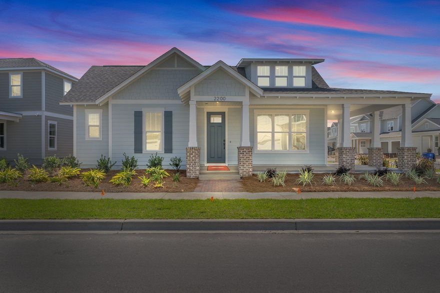Personalize this new build in the waterfront SweetBay community! This plan is an expansive one-story home with vaulted ceilings and 3-car garage on a corner lakeview lot. Standard features include crown mounding, 8' doors, tile-to-ceiling shower in the primary bath and vaulted ceiling in the large great room. SweetBay is a 700-acre walkable and golf-cart friendly masterplanned community with 5 miles of Gulf Access waterfront and unrivaled amenities: dock, boat launch for kayaking, private beach, paddle boarding, fishing, parks, junior olympic resort pool complexes, fire pits, grilling areas, sports court, miles of trails, Publix-anchored town center and future amenities including a marina! New home buyers get priority access to top-rated University Academy, the #2 K-8 school in Florida