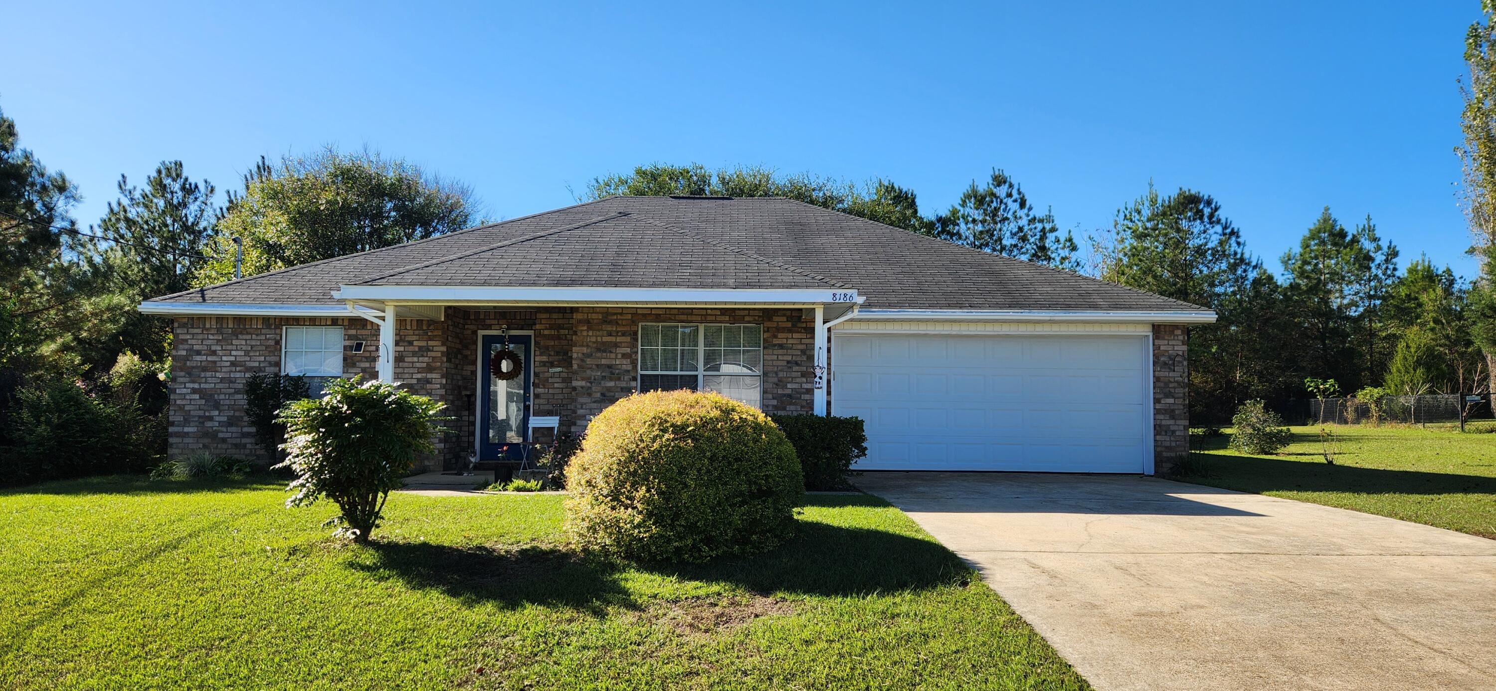 If you're looking for a comfortable and serene place to live, then look no further than this well kept affordable home tucked away in Hunter Creek Sub-division in Laurel Hill Florida. All Brick home with 3 beds and two full baths. Nice sized family room, Eat in kitchen with newer  appliances including the refrigerator, washer and dryer that conveys with the home. You will love spending time outdoors with the large back yard and beautiful shade trees. NO HOA! Make your appointment today to view this wonderful home