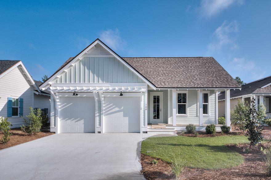 Ask on-site sales assistant about buyer incentive of up to $20,000!! This Coral Bean with a different exterior elevation resulted in a small increase in the base plan to 2,280 Sq.Ft., 4 BR/3.5 BA and a 2 car garage. This home will offer 9' ceilings, hardwood flooring in living area, natural stone Travertine on bathroom floors, and Quartz countertops throughout, Under counter lighting in the kitchen and a Lower cabinet (lower part of dry bar) in lieu of desk. The kitchen will offer Professional Frigidaire series stainless appliances with a gas range. Pre-stubbed for natural gas and a poured pad for your BBQ grill. The Exterior color is Sea Salt and the shingles are Natural timber.