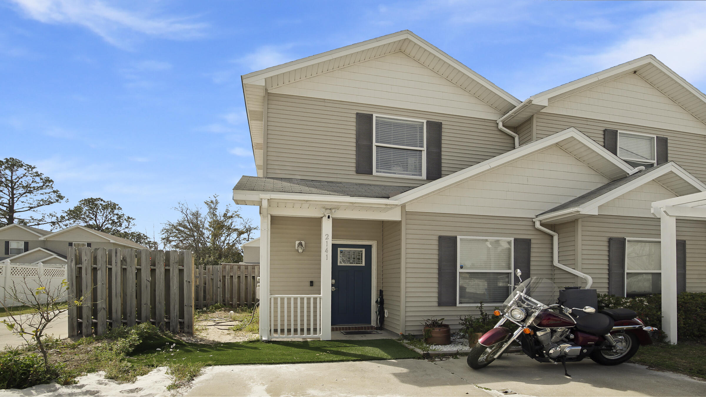 $73K RENTAL POTENTIAL! NO HOA! SHORT TERM RENTALS ARE ALLOWED. This property would make a great rental or full time residence! This home's kitchen was remodeled in 2017 to include a new refrigerator, new dishwasher, new sink, new stove, and new backsplash. In 2021 brand new pet friendly Astroturf and shade canopy were added to the privacy fenced in backyard. In 2019 a new patio door was installed and all new fresh grey paint downstairs and a built in shoe storage conveniently located next to the front door and stairs was also added. The upstairs can be considered to have 2 masters, one slightly bigger than the other with a joined master bathroom and walk in closets and large linen closet. The washer and dryer are conveniently located between the two master bedrooms as well.