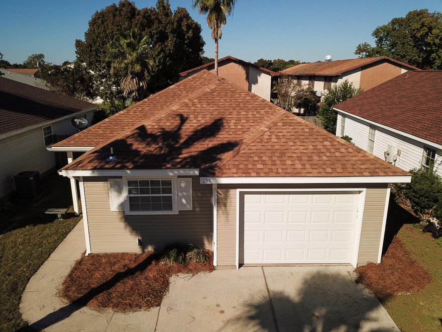 Nice home in the heart of Destin with efficient floor plan. 3 bedroom, 2 bath single story home with single car garage, and practical Kitchen. This property features ceiling fans in every room, spacious garage, an automatic sprinkler system w/lawn pump. Brand New roof completed Sep 2019 and all new paint, flooring to help make this a turn key home with opportunities to continue updates and upgrades you want and increase that equity with a very sound blank slate for you! Low maintenance yard allows you also spend more time exploring the incredible heart of the Emerald Coast! Contact agent to schedule your showing today!