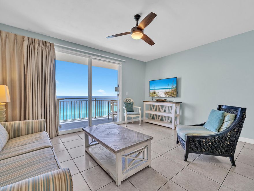Beach living at its finest in the perennial favorite beach property, Splash - which offers some of the BEST rental income potential anywhere on the beach! Splash's incredible location on the west end of Front Beach Rd. and outstanding on-site amenities creates a resort style environment that is unique in Panama City Beach. Beautifully furnished, Gulf front condo - this 1 bed, 2 bath floor plan offers everyone plenty of room (sleeps 6). The beachy-chic themed unit features 9' ceilings, a spacious master suite, bunks, a large balcony, and interior upgrades such as stainless appliances, slab granite counters in the kitchen and bathrooms, and hard surface flooring throughout. Conveys well maintained and with a fantastic rental history.
