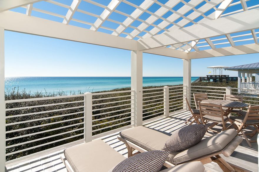 Alex Gorlin, regarded as one of the top 50 architects of the millennium by Architectural Digest, designed this Gulf front home in Seaside, Florida. ''About Time Again'' not only graces the pages of renowned style books by such authors as Vincent Scully and Eleanor Lynn Nesmith but has appeared on HGTVs Homes Across America. Though it has never been on a vacation rental program, the sellers of this impeccably maintained home had the foresight to setup each of its three guest bedrooms as lockouts in the event they decided to rent the home only as a one-bedroom to minimize wear and maintain a desirable level of privacy.