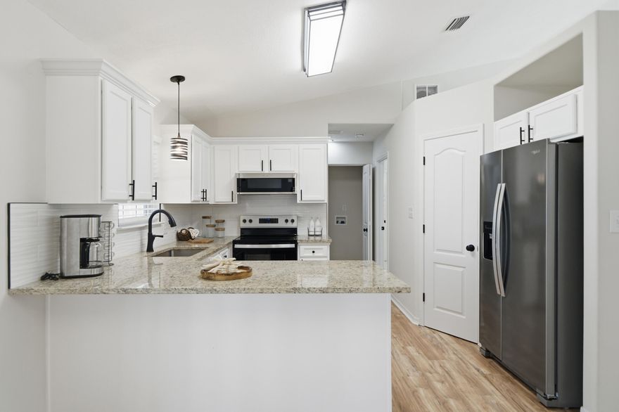 Best deal in Gulf Breeze-Newly Updated 3BR/2BA 1 Car detached garage Home in Santa Rosa Shores East. Discover this beautifully renovated gem in the heart of Santa Rosa Shores East! This 3-bedroom, 2-bath home offers modern upgrades and coastal charm, perfect for comfortable living or a vacation retreat.&#10024; Property Highlights: Detached 1-Car Garage with brand-new door Durable Metal Roof installed in 2019 Central AC (2018) plus new mini-split system (2025) Fresh Interior & Exterior Paint Updated Kitchen featuring granite countertops and new stainless steel appliances Modern Bathrooms with stylish updates New Lighting & Ceiling Fans throughout New Flooring for a clean, contemporary lookLocated close to beaches, shopping, and dining