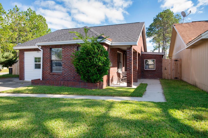 WELCOME HOME! Completely renovated in 2018 to include a new roof, HVAC, and water heater! Entering through the front door you'll find an open floor plan and spacious living room with plenty of natural light. The kitchen offers custom built cabinets, granite countertops, and a tiled backsplash. Master bedroom has sliding glass doors that lead out to a large back patio. The backyard is fully fenced for privacy and also includes an additional storage room.
