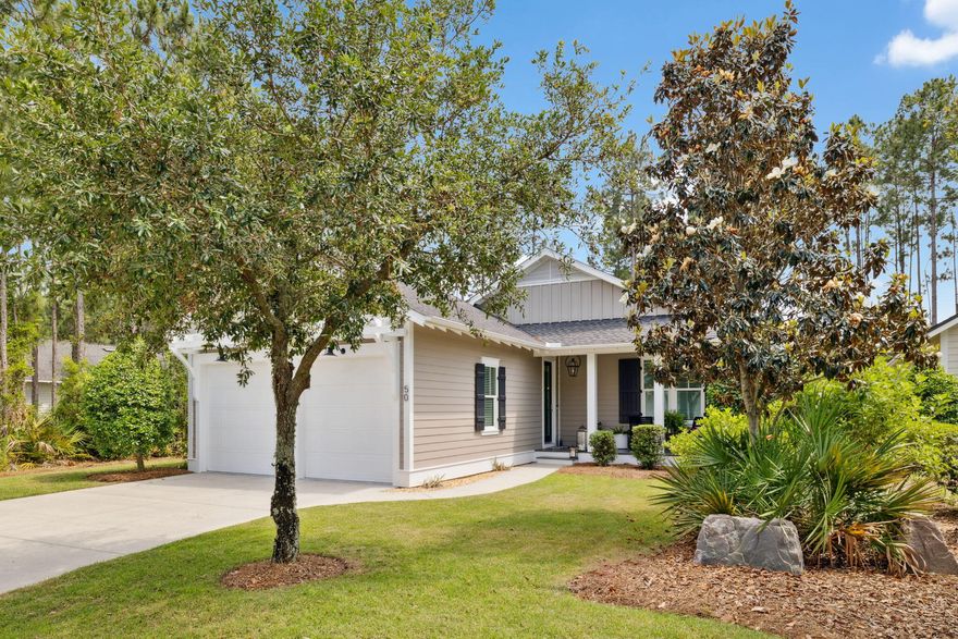 Nestled within the sought after Watersound Origins Community. Professionally decorated and adorned with high end upgrades.. Sliding Barn Door on Pantry. Designer Wallpaper and Window Treatments. Quartz countertops.  Stylish Bar area with Beverage Cooler and Upper Glass Cabinetry. All Bedrooms have private Baths. Open Floor plan features a cozy Gas Fireplace in Family Room. Built-in Speakers through out. Screened Porch opens to a private Fenced Back & Side Yard. Paver Patio features a Water Feature with Succulent Garden. Enjoy the Custom Fire Table...on chilly nights or making S'mores!Private Corner Lot abutting a Park and Walking PathsTwo Car Garage is Heated & Cooled with a Mini-Split. Large Walk-in Stand Up Attic above Garage/Great for Storage.