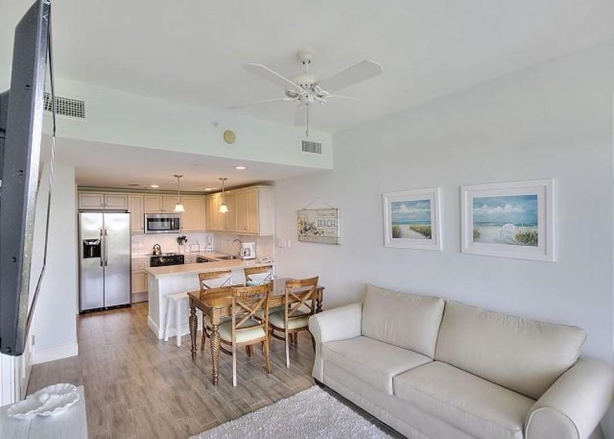 #2423 Grand Sandestin 1BR-1BA fully furnished condo is located on the 4th floor at Grand Sandestin which features gracious architecture, tropical swimming pool, hot tub, waterfall, exercise room, garage parking, utilities included.  Enjoy great views of the resort from the nice sized balcony. Walk to shopping, dining and nightlife hot spots at the Village of Baytowne Wharf.  Handicap accessible.  Required: 1 year lease, Security deposit $500, 1st mo. rent $1800, Last mo. rent $1800, Clean Fee $200.  No pets, Max 2 residents.