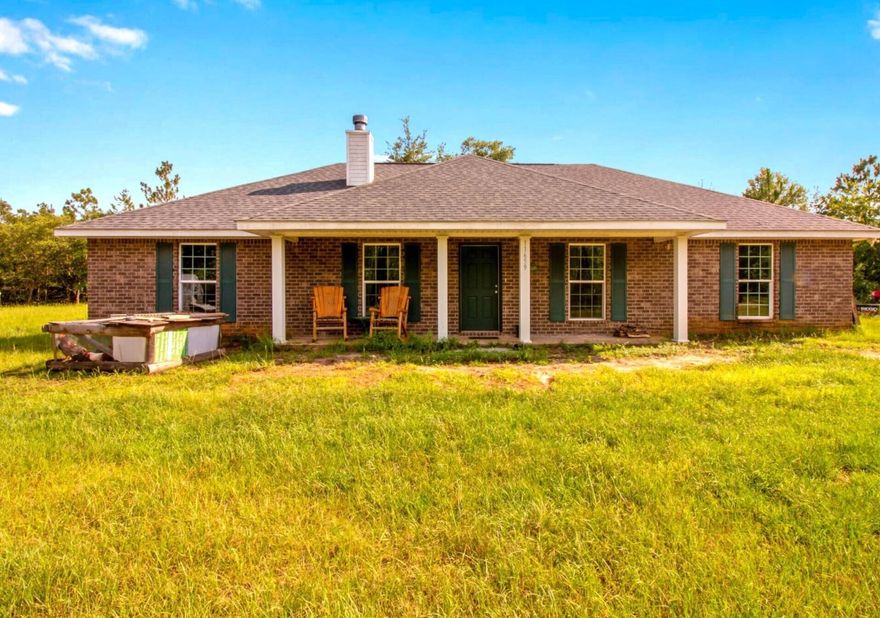 NEW PRICE MAKES THIS A STEAL - You will not find another house BUILT IN 2020 on NEARLY 11 ACRES for ONLY $400k! Step inside and immediately feel the open and inviting atmosphere enhanced by the vaulted ceiling and the wood burning fireplace in the great room; perfect for entertaining friends and family. The kitchen is a chef's dream, with ample granite work tops, a modern refrigerator, a gas stove and large pantry/utility room. All 3 bedrooms were designed with storage in mind with each having a walk-in closet. The master can accomodate a king bed, and the additional bedrooms comfortably fit queen beds. In the master bath you'll find BOTH a spa tub and a separate standing shower, plus a double vanity!