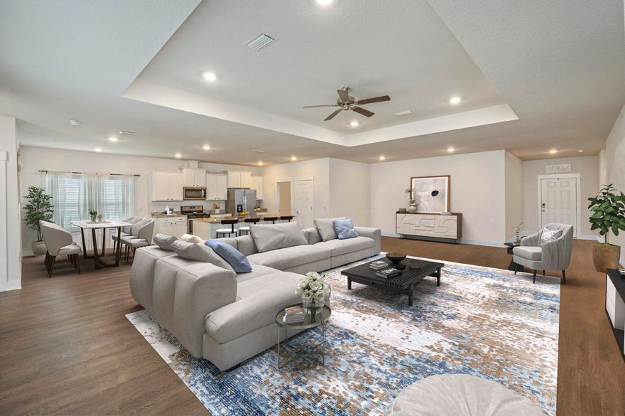 **Assumable Loan 3.375%, small gap**This is a very spacious floorplan from the great room right down to the 4 bedroom, 3 full bathrooms and 3 car garage. The back yard is gigantic and home sits on a cul-de-sac which proves perfect for pets and kids! Smart keyless entry, smart locks, recess lights and more! The home is like new as it was built in 2021, so homeowners' insurance is low, like new high-end appliances convey such as the washer/dryer, fridge, stove and microwave at no extra cost!  All of the blinds are intact and compliment the home well. There is a community well maintained pool just steps away from your new front door which proved to be perfect for hot summer days. The covered back porch was also a perfect backdrop for cooler fall evenings surrounding the fire pit. This lovely home was well maintained and is ready for YOU, its new owner! Almost forgot to mention how perfect the location is as it is South of the 10, only 19 miles from Eglin AFB, 11 from Dukefield, 2 miles from the Interstate, 5 miles from groceries,
within the boundaries of several highly rates schools and more! Told you this is perfect! 

Be sure to speak with your agent for a showing today! Seller is motivated! 