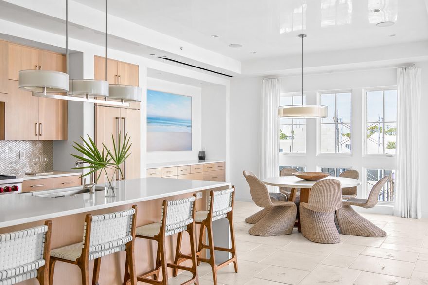 Located within The Whitby, Residence 304 is a three bedroom condominium featuring an open floor plan, generous living spaces, and a large private balcony in the heart of Alys Beach. The kitchen, dining, and living areas flow seamlessly, creating a bright and functional main living space with ample room for gathering. The primary suite offers a spacious bedroom and private bath, while two additional guest bedrooms provide flexibility for family and visitors. A covered balcony extends the living area outdoors with space for seating and dining. Positioned above the Merchants of Alys Beach and within walking distance to the Gulf, Beach Club, Caliza Pool, and ZUMA Wellness Center, this residence offers convenient, low maintenance ownership along 30A.