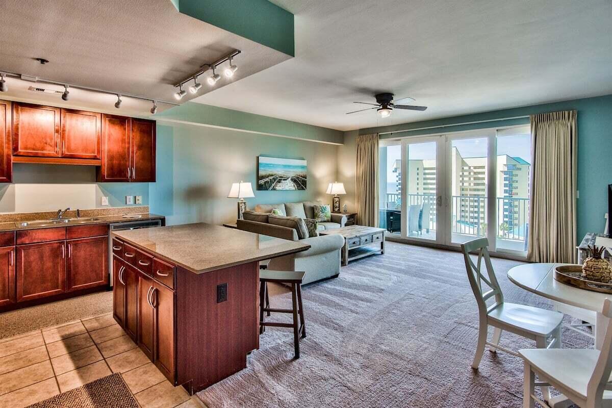 This Residence Has 1 Bedroom, 2 Baths, Bunk Room & Can Easily Accommodate Over 6 People. Features Include: Granite Countertops, Stainless Steel Appliances, Breakfast Bar, And Expansive Gulfview Balcony. Laketown Wharf Resort Is In The Heart Of All The Fun & Excitement In Panama City Beach Just Steps Away From The World's Most Beautiful White-Sand Beaches, Shopping, Dining & Entertainment. This Beachside Resort Offers Unparalleled Amenities With Convenient Beach Access, 5 Unique Pools, Splash Bar & Grill, Gulf View Fitness Center & Covered Garage Parking. Laketown Wharf Offers A Variety Of Views Including The Gulf Of Mexico, Lake & Golf Course. Enjoy The Nightly Fountain & Light Show & Market Shops Along The 52,000 Square Feet Of Lakefront Boardwalk.