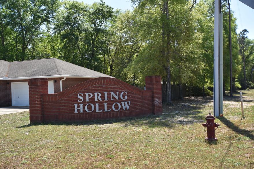 Bring your plans and build your home in the quiet neighborhood of Spring Hollow Estates. Located approximately 3 miles North of Crestview High School. Water Tap in place!