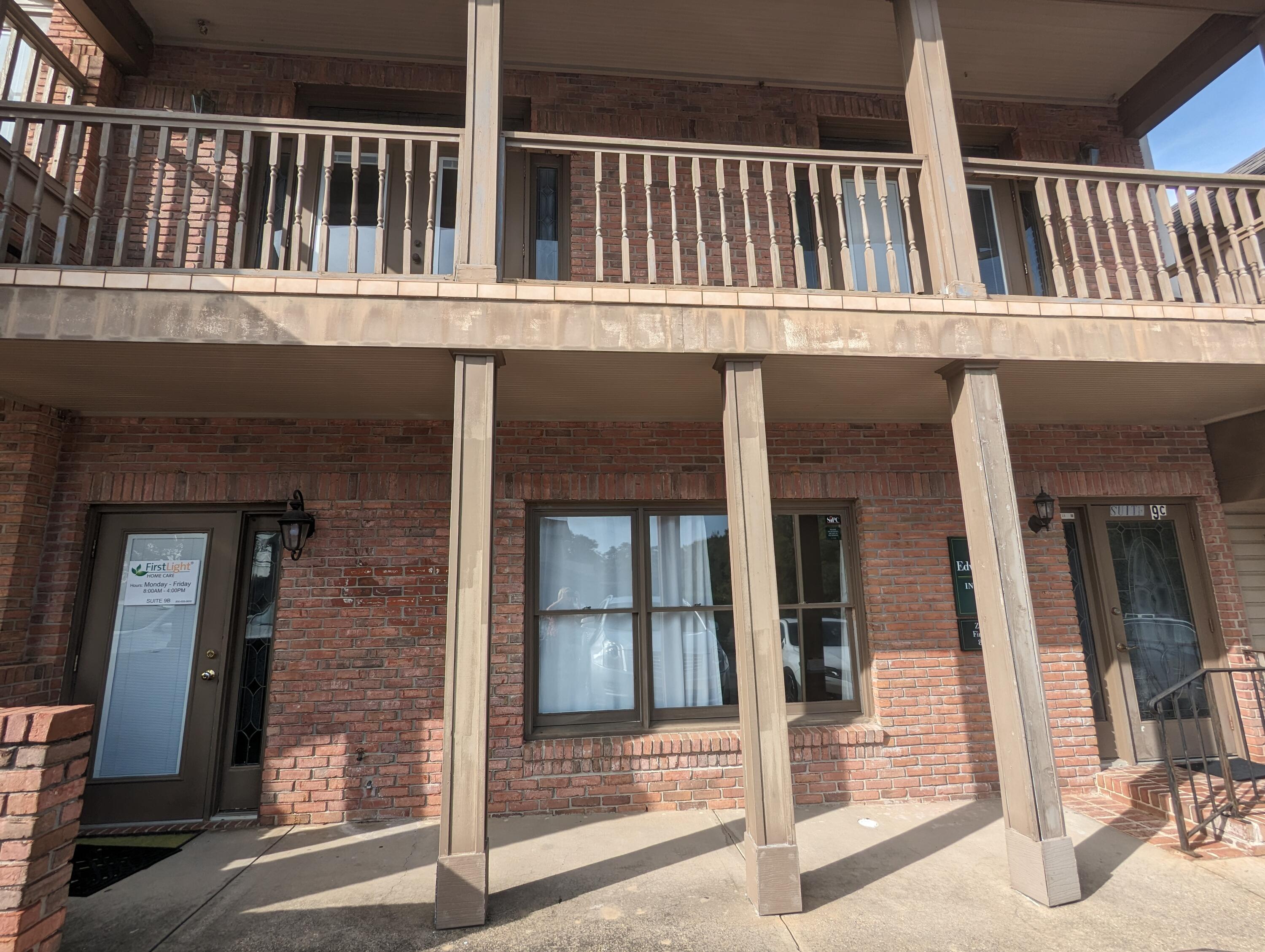 Ready for its new owner/investor: Two-story office building with over 3000 sf of space and 2 tenants in place. Conveniently located in high visibility area of Heritage Medical Plaza on N Davis Highway. Both floors have sound proofing. Roof 2020. The 1,500 SF first floor consists of waiting room with ADA restroom, large reception/office area, second restroom with shower, 5 offices (2 with private rear entry) and break area. Tenant is national investment company, with existing lease already in place until June 2024. The 1,500 SF second floor unit has private entry and stairwell leading to waiting room. This floor offers 4 offices, 2 restrooms, large reception and work area and balcony. The office