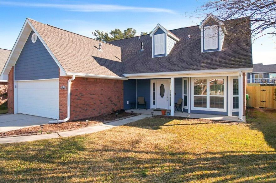 Welcome to your dream home in the heart of Destin! This 2-story residence boasts 5 spacious bedrooms and 2.5 baths, offering ample space for comfortable living.
As you step inside, you'll find a spacious living room featuring elegant tile floors and a cozy fireplace. The kitchen showcases white cabinets, a vibrant green backsplash, a charming farmhouse sink, and ample storage space. Modern stainless steel appliances and a delightful breakfast nook. For more formal gatherings, enjoy the separate dining room.

The first-floor primary bedroom offers a serene retreat, complete with an en-suite bathroom featuring double vanity, and a luxurious walk-in shower.
Upstairs, you'll find additional well-appointed bedrooms and a full bathroom.
Outside, relax on the screened-in porch and a privacy fenced backyard. A 2-car attached garage completes this lovely home.