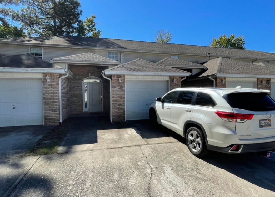 2 Bedroom  / 2.5 Bath Townhome with 1 Car Garage in Mary Esther, Close to Hurlburt Field!  Features include:  2017 Dimensional Shingle Roof / 2017 AC / Open Floor Plan /  Inside Laundry Room / 1 Car Garage / Privacy Fenced Back Yard / Both Bedrooms have their own en-suite Bathrooms / Downstairs Half Bath.  Approx 6 miles to Hurlburt Field!