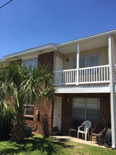 *APPLICATION PENDING* FLEXIBLE S/D = TO 1 MO. RENT CAN BE BROKEN UP IN 2 MO. INSTALLMENTS IF QUALIFIED. PETS ALLOWED (UP TO 20 LBS) W/ A NON-REFUNDABLE PET FEE. Remodeled from top to bottom- carpet, tile, paint, windows, fixtures, crown molding, kitchen & bathrooms- 7 yrs ago. Open living/dining/kitchen combo. Kitchen has the smooth close drawers, breakfast bar & all appliances in place. Split bedroom plan for extra privacy. Walk in closets in both bedrooms. Master bathroom has a jacuzzi tub. Ceiling fans in all the rooms. Stackable washer/dryer furnished in the unit. All electric! Covered back balcony, great to relax on. Close to schools, shopping, dining & both bases. Water/sewer/garbage included in the rent! The complex offers a pool (open from Memorial Day to Labor Day) & laundry rm.