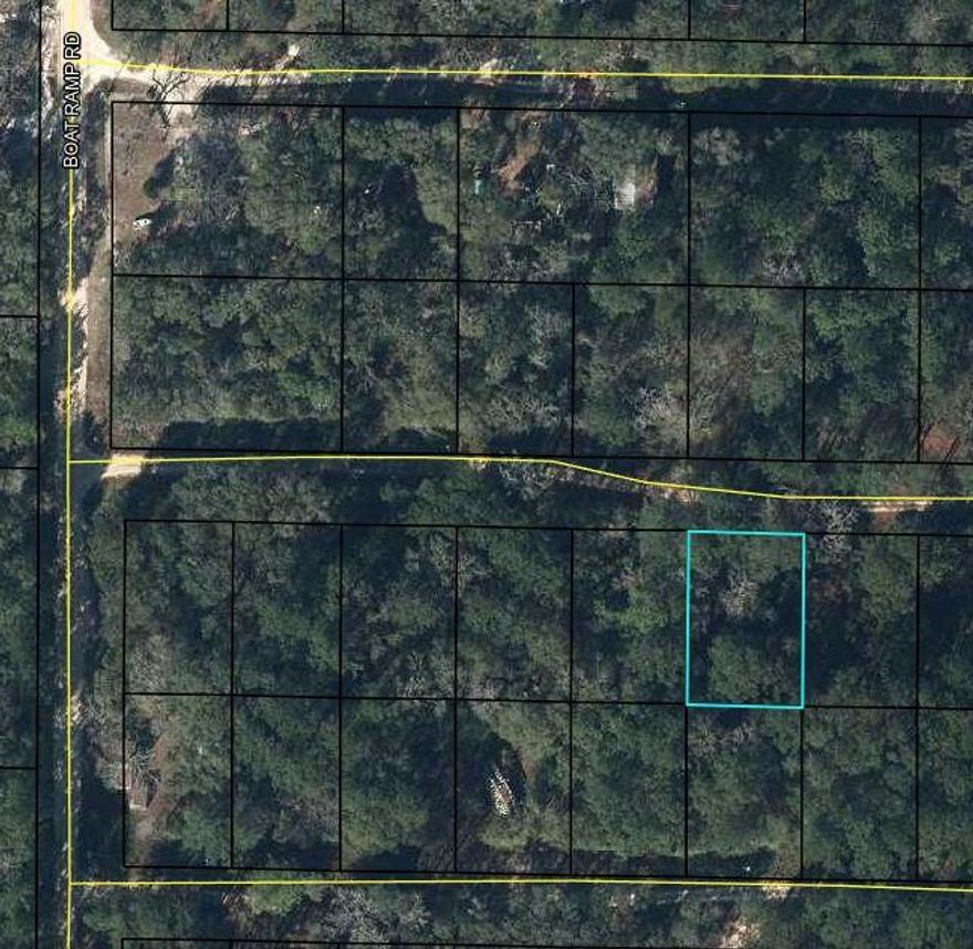 Wooded lot, great getaway spot for a temporary RV site. Walking distance to Choctawhatchee River. Lot not big enough for septic tank, no sewer available. Zoned Agriculture in Holmes County, FL.  Owner is licensed FL real estate broker.