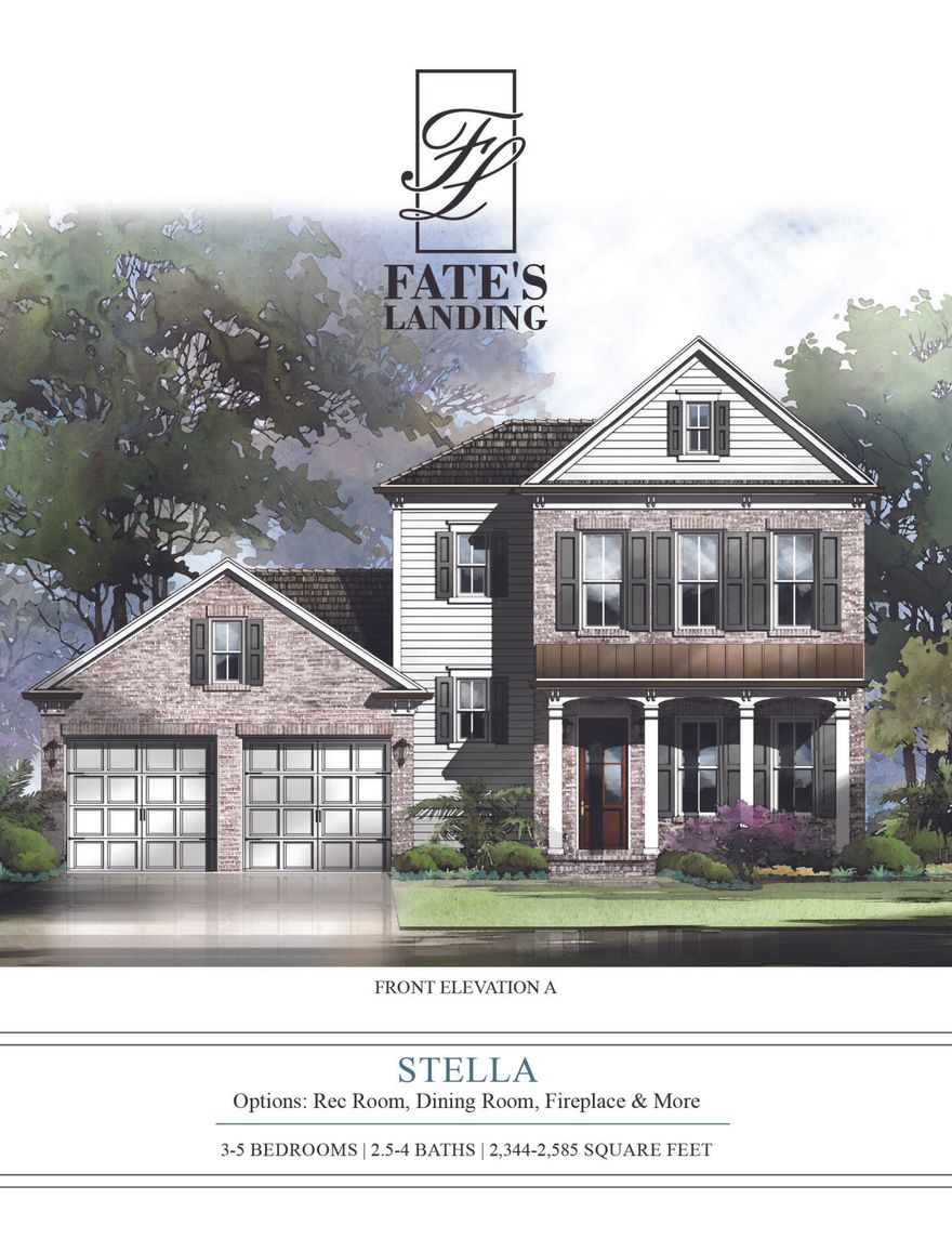 We're excited about this floorplan, designed specifically for our newest Niceville neighborhood, Fate's Landing. This home is under construction on a private homesite and backs up to conservation, with a large front porch, rear porch and room for a future pool. The Stella includes 2654 sq ft with 3 bedrooms, 3.5 baths, an office and a rec room. Features include 10' ceilings, 8' doors and entries, classic craftsman trim, impact windows galore, all stone tops and a large open kitchen with shaker cabinets, Frigidaire Professional appliances and much more.Call soon and contribute to design details.Home will be complete in summer 2021.