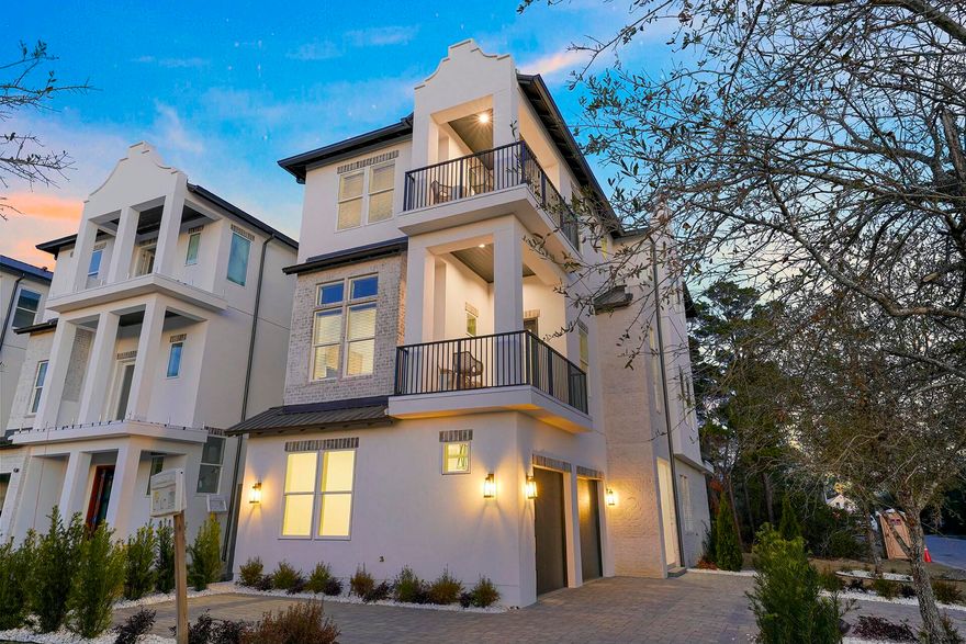 19 Louva Lane is a luxurious new construction 5-bedroom, 6-bathroom + bunk room house just steps from the beach. With a pool, outdoor kitchen, en-suite bathrooms for every bedroom, and expansive balconies with gulf views make this home ideal for hosting large groups. The chef's kitchen and expansive living areas provide comfort and style, while the heated pool, outdoor kitchen, and balconies create the perfect space for outdoor entertaining. Located by Ed Walline Beach Access and dining in Gulf Place.