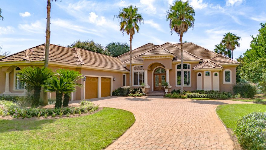 Welcome to this stunning custom-built home located in the prestigious Kelly Plantation neighborhood of Destin, Florida. This exquisite 4-bedroom, 4-bathroom residence offers breathtaking fairway views of the renowned Kelly Plantation golf course, fashioned by acclaimed designers Fred Couples and Gene Bates. Step inside to discover open living spaces with soaring 12-14' ceilings, adorned with Swarovski crystal lighting and freshly painted walls throughout the interior of the home. The seamless indoor-outdoor living is made possible by 12' triple sliding pocket doors that lead to the enclosed lanai, offering direct access to the impressive fairway views. Relax under the covered outdoor patio space equipped with a grill area and a large heated pool, perfect for enjoying the serene golf course vistas. The primary bedroom suite is a true retreat, featuring sliding glass doors that open to the lanai, a spacious sitting room, and an oversized bathroom with upgraded stone features, specialty lighting, his and hers walk-in closets, and a luxurious walk-in steam shower. The home's open living spaces include a grand entry dining area, a cozy seating area, and a large front office space with elegant French doors. The chef's kitchen is designed for culinary excellence, boasting specialty granite on the custom island, a walk- in pantry, abundant cabinetry, and a wet bar for entertaining. The adjacent eating area offers lovely views of the pool, making it the perfect spot for family gatherings. Three additional bedrooms, each with its own full bathroom and high-end design elements, are situated on the east end of the home. This area also includes an oversized laundry room that triples as a mudroom and an extra office space. Two of the three-car garage bays were converted into a recreational room in the past, with LED lighting, an impressive speaker system, and custom wall paintings. Additional high-end features of this home include a brand new pool and spa heat pump, floored attic space with a 300lb lift for easy storage access, a whole-house humidifier with a 5-ton heat pump, three heating and cooling zones, an 80-gallon water heater and a Culligan water purification system. As a resident of the gated Kelly Plantation community, you will enjoy incredible amenities such as 24-hour security-monitored entrances, tennis courts, pickleball courts, outdoor playgrounds, community sidewalks, a community dog park, an outdoor volleyball area and basketball court, a large fitness building featuring a community gym with bathrooms and access to the neighborhood clubhouse and pool! This is a rare opportunity to own a luxurious home in one of Destin's most coveted neighborhoods. Don't miss out on making this your dream home!