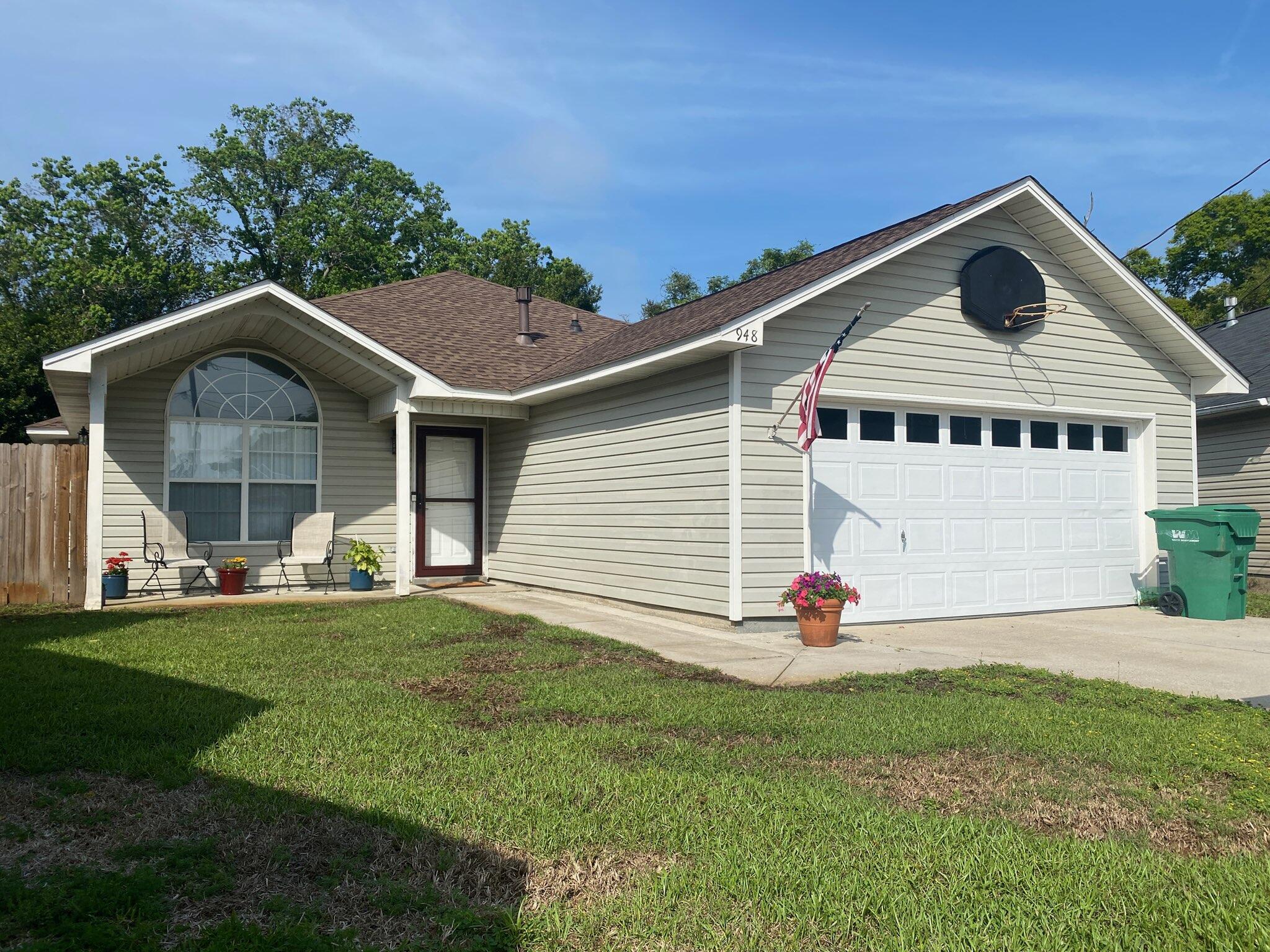 Step inside this tastefully maintained, single story home, in the heart of Fort Walton Beach. Located in a mellow cul-de-sac, undisturbed by through traffic. Upon entry, you'll notice the generously sized, open living room providing an abundance of natural light. The separate dining area is open to both the kitchen and living room. As you make your way to the spacious master bedroom, you'll find a walk in closet and private master bath. Interior updates include brand new Hunter ceiling fans throughout, new door hardware; laminate flooring and tile in wet areas. Back yard includes an irrigation system and is privately fenced for peaceful enjoyment. Being central to shopping, schools, and both air force bases, this home is prime location!