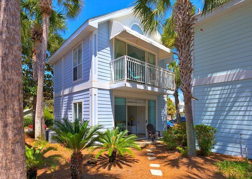 Here is your chance to own the perfect beach cottage taking all the stress from everyday life and leaving it behind. Feel the Gulf breeze in this amazing location just across the street (about 100 yards) from the beach. As you open the door to your new cottage, you are flooded with light. The downstairs is perfectly set up with a kitchen, dining area and living room with a flat screen tv and a sleeper sofa. There is also a full bath on the first floor. Going up the stairs to the second floor, you are greeted with high ceilings and again...tons of light. There are bunks in the hall for the children to get excited about. In the over-sized Master bedroom, there is a king sized bed, a washer/dryer, another full bathroom, and sliding doors out to a balcony with a peek-a-boo GULF view!
