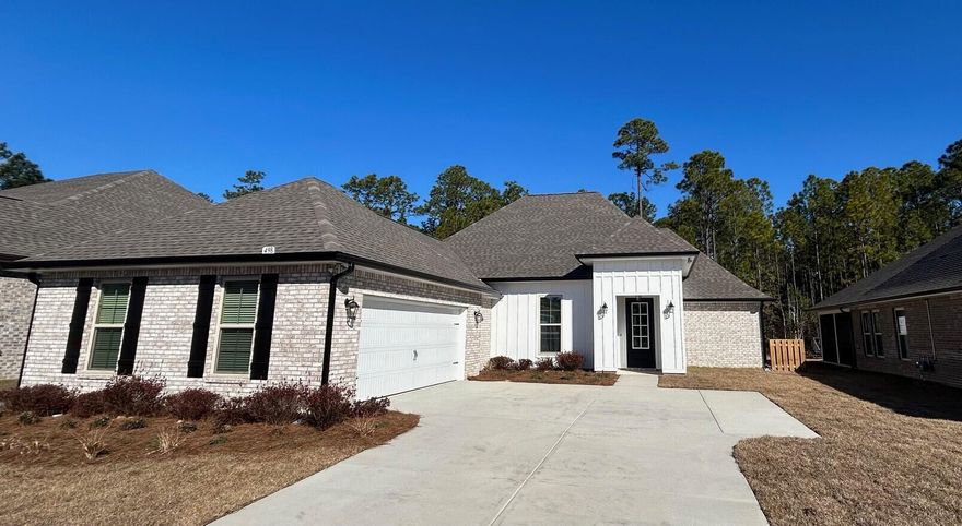 Awesome builder rate plus FREE refrigerator. Restrictions apply.The CLAUDET III G in Bird Song at Hammock Bay community offers a 4BR, 3BA, open design with keeping room and formal dining. Upgrades added (list attached). Features: double vanity, garden tub, separate custom tiled shower, and 2 walk-in closets in master bath, tray ceiling in master bed, en suite bath in bed 2, kitchen island, walk-in pantry, covered porches, crown molding, smart connect WIFI thermostat, smoke/carbon monoxide detectors, landscaping package, architectural 30-year shingles, flood lights, and more!Energy Efficient Features: water heater, kitchen appliance package, vinyl low E windows, & more! Energy Star Partner.