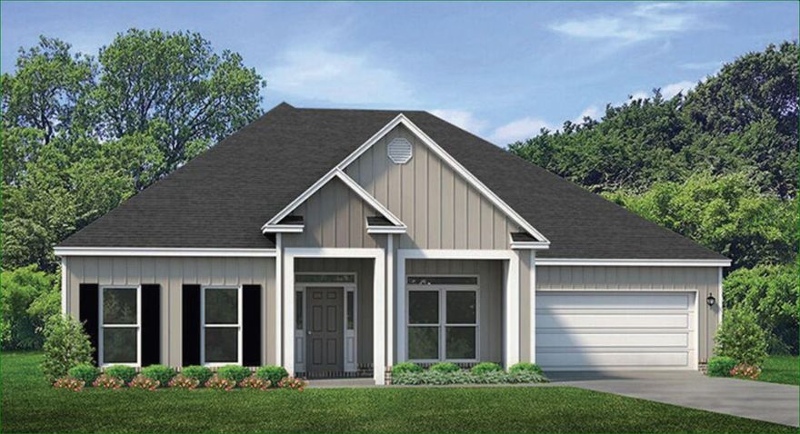 The McKenzie open design, 5 bedroom, 3 bath, formal dining rm., Trey ceilings gives an elegant & stunning look. Kitchen features an island, beautiful granite, undermount sink, stainless smooth top range, built in microwave, quiet dishwasher & large pantry.  Spacious bedroom-1 & the adjoining bath is gorgeous. Granite double vanity, undermount sinks, garden tub & 5' shower.  The most up to date EVP wood look flooring throughout with Frieze carpet in the bedrooms.  The Smart Home 'Connect' System has your video/camera doorbell, keyless entry & much more.  Popular & very durable Hardie exterior completes this stylish upscale home. Must see.