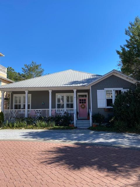 NOW is the time to live the beach lifestyle ..move to Seacrest Beach to make it your home or own a rental investment property! This one story FLORIDA BEACH COTTAGE sits on the Seacrest Beach Nature Trail and backs up to Rosemary Beach!! Adorable 3 BR, 2 BA has new 3 Ton HVAC system installed Nov.2020, exterior paint and Bellawood natural hickory plank floors. The spacious chef's kitchen features a Sumsung energy smart SS refrig, lots of white cabintry, gas stove/oven, warming drawer. Enjoy the gas fireplace year round, high ceilings, built in bookcases. The master features a walk in glass shower, large jacuzzi tub, marble bathroom floors and walk in closet. Front and rear porches are great for relaxing after a day at the beach!