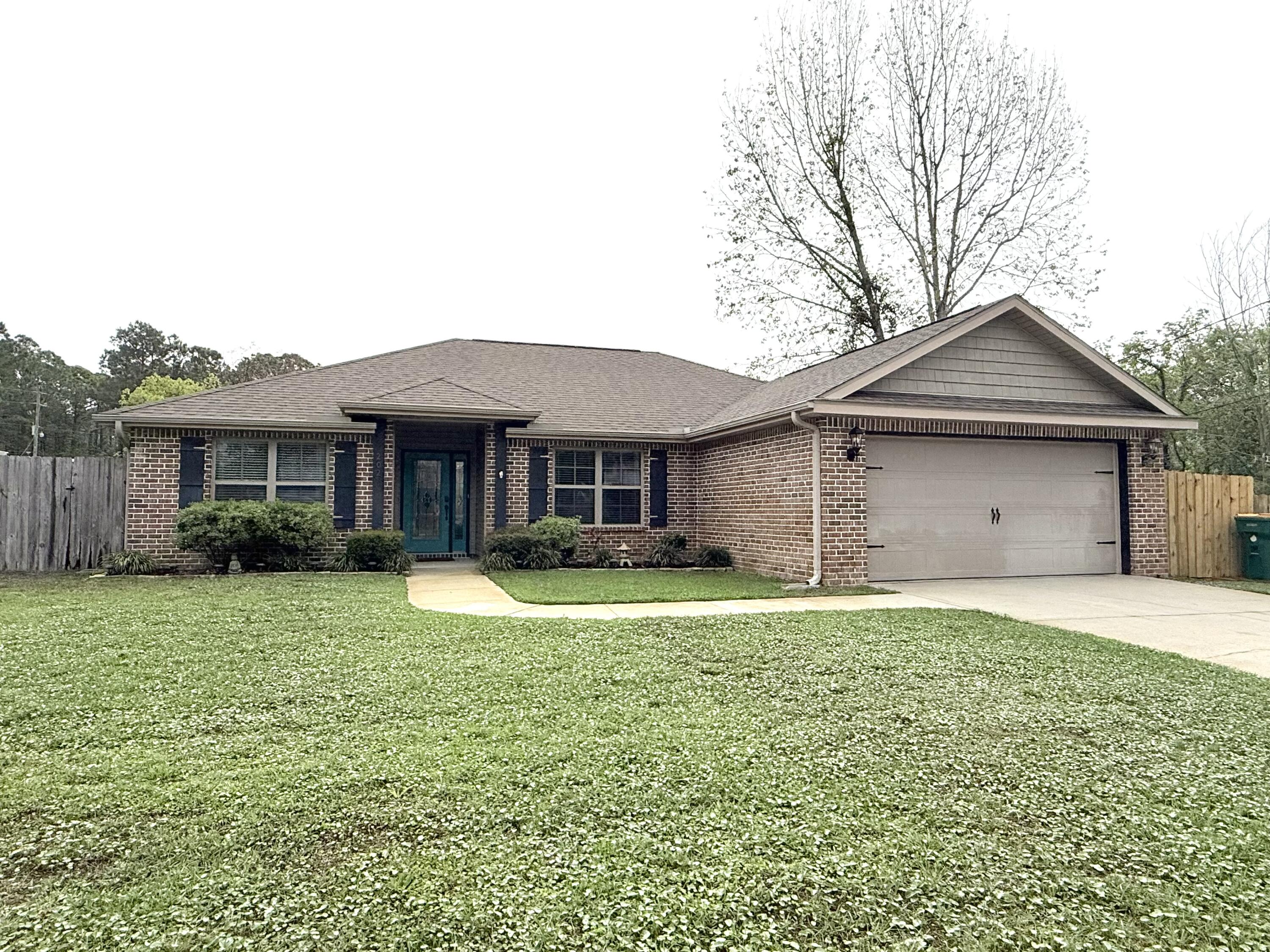 Beautiful 4 bed, 2 bath home located less than 3 miles from Hurlburt Field! This brick-front home features a split floor plan with a spacious living area perfect for relaxing or entertaining.Kitchen Highlights:Stainless steel appliancesGranite countertopsSoft-close drawersAmple storage spacePrimary Suite:Trey ceilingsWalk-in closetEn suite bathroom with double vanity & soaking tubEnjoy the privacy of a fully fenced backyard, ideal for summer nights and weekend BBQs.This home offers both comfort and convenience in a prime location. Don't miss out!
