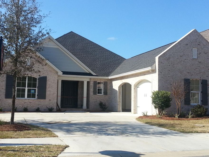 Picture of Home is of Similar Home,Don't miss out on these beautiful new homes by one of our area's premiere builders! Lots and specs are moving fast! Interior features include tall 8' doorways, crown molding in the main living areas, tile and wood flooring, stainless steel appliances, granite countertops and cultured marble in the bathrooms, and 42'' Legacy cabinetry. Prewired for surround sound and security. Fully landscaped lawns and fence provided across the back of the lot. Centrally located in sought-after Rocky Bayou! Construction Status 1/4/16