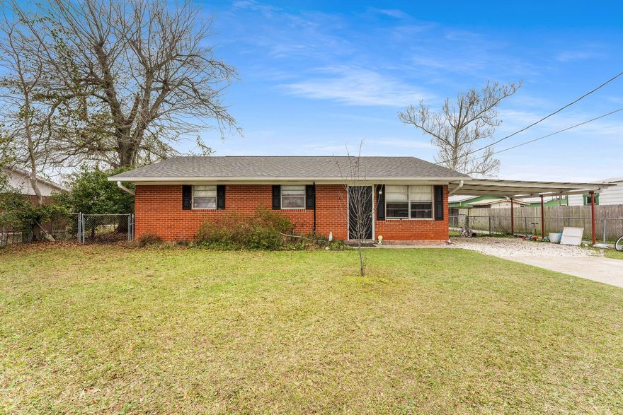 Conveniently located 4BR/2BA Brick Home - Updated & Income-Producing! This recently renovated 4-bedroom, 2-bathroom brick home is the perfect blend of modern updates and long-term investment potential! Featuring vinyl flooring throughout, a newer roof, and a large fenced backyard, this property is move-in ready and offers incredible value. The home comes fully equipped with all appliances, making it a hassle-free option for homeowners or investors. Currently generating $1,750/month in rental income with a month-to-month tenant, this is a great opportunity for those looking for an income-producing property without lease restrictions. Conveniently located near schools, shopping, dining, and entertainment, this home is also just 9.5 miles from Tyndall Air Force Base and 12 miles from NSA.