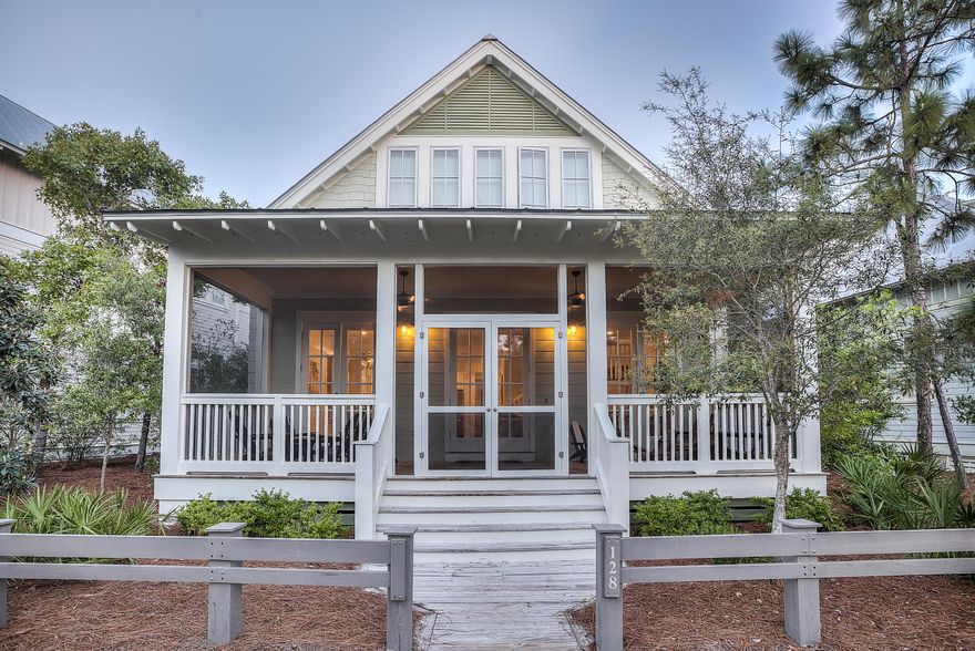 Luxury Watercolor Home in the prestigious Lake District that is priced to sell. Prime location only steps to the Frog pool, Sand Hill Park and bridge walk over to Beach! Open concept floor plan with the Master on the main floor. Home has been Extensively Remodeled, including Gourmet kitchen with Quartz counters, Bosch dishwasher and Wolf range, beautifully refinished hardwood floors throughout, Renovated Master Bath with large marble tiles and double headed shower and more. Home sleeps up to 12 people with 4 king beds, a bunk room with 4 twins, including a large carriage house with 2 Car Carport. Home has tons of Storage space including large Kitchen Pantry, two large lockout owner closets and exterior storage space.(See supplement)