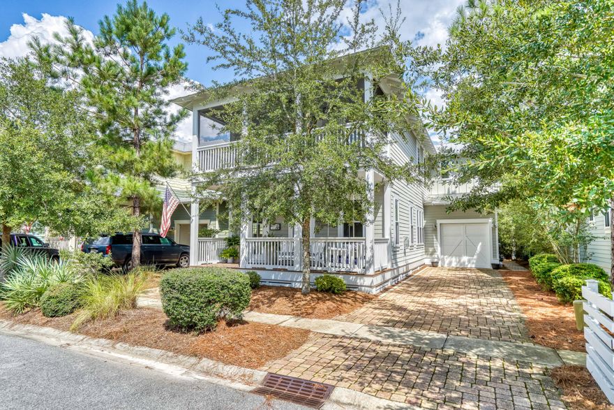 Beautiful one-owner home on a quiet dead-end street in the NatureWalk community which is conveniently located less than a mile from Seaside, Watercolor, multiple beach accesses, restaurants, grocery stores, and much more. 

This home has been wonderfully maintained and cared-for and it shows immediately as you step foot onto the front porch which is remarkably cozy and the perfect spot for drinking your morning coffee or winding down those 30A days. 

When you enter the home you're met with abundant light from the many windows which creates an open spacious feel and there are quality finishes around every corner from coffered ceilings and a custom fireplace in the living room to the vertical shiplap accent walls that continue throughout. The living area flows into the dining room and then into an oversized kitchen which is equipped with all stainless steel appliances and granite countertops PLUS there's a 2nd sitting room/TV room just off the kitchen area. 

This wide-open floor plan has tons of downstairs square footage and is excellent for entertaining and hosting multiple families. 

Out the back door the home backs up to a wooded preserve that is exceptionally private and has a screened-in porch complete with an outdoor storage closet and an outdoor shower.

As we make our way upstairs there are 4 total bedrooms, 3 that have access to screened-in porches, and 2 with ensuite baths. 

The master is very spacious and has a large master bath with soaking tub and separate walk-in shower and has a private porch that's screened-in and overlooks the wooded preserve area. 

Other wonderful features are an attached garage that's perfect for a golf cart, and the golf cart IS INCLUDED with the sale of the home!

The amenities in NatureWalk are absolutely top-notch from the "Gathering Place" with its zero entry pools, heated lap pool, hot tub, hammocks, fire pits, and social gathering areas to the many miles of nature trails including one directly to the beach. 

There are also workout stations positioned around the NatureWalk property, pickleball and basketball courts, playgrounds, benches for sitting and boardwalks for walking. 

*The furnishings are all negotiable if the new owner is interested.* 

This home would make an excellent choice as a primary residence or 2nd home/vacation rental. 

Call today for a private showing!