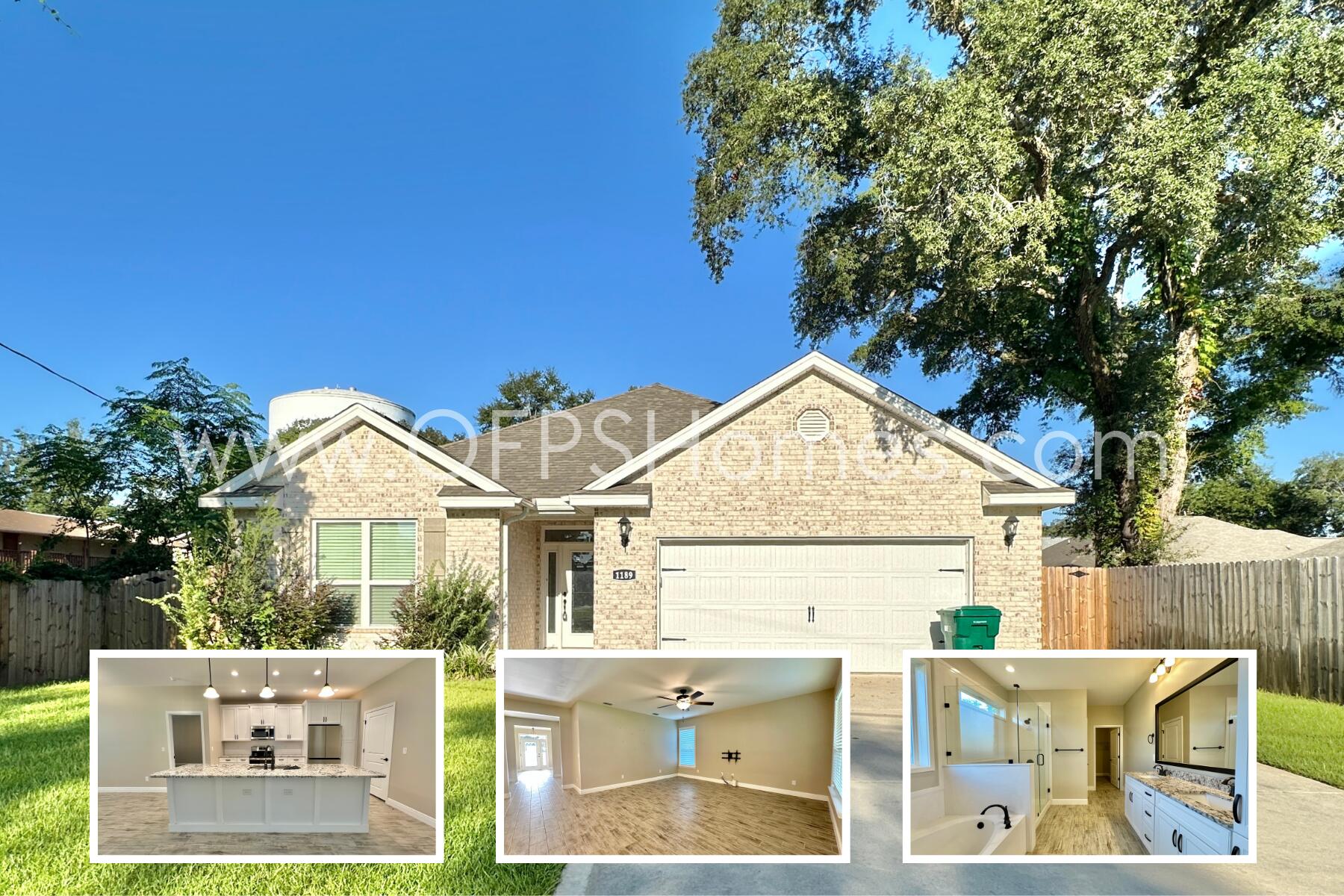 Welcome home to this 3 bedroom, 2 bath brick home with 2 car garage and a spacious backyard. Conveniently located easily to local Air Force bases and the white sandy beaches of the Emerald Coast, this open floor plan features a living room flowing into the kitchen and dining area. The kitchen offers white cabinetry, tile backsplash, and granite countertops. The primary suite has a tray ceiling, walk-in closet, double granite vanities, garden tub, and glass shower. Enjoy outdoor entertaining on the covered back porch overlooking the large yard. NO smoking. 600 minimum FICO credit score required in addition to meeting rental criteria. Pets allowed upon approval with a non-refundable pet fee. All applicants are required to complete an application on https://onefamilypropertyservices.petscreening.com/
regardless of if they own a pet or not. Applicants with an ESA are also required to complete the application.
** Fees Required once an application is approved include, but may not be limited to: Security Deposit, Non-Refundable Fees (cleaning and rekey), $20 Certified Mail Fee, and Pet Fees (when applicable).
