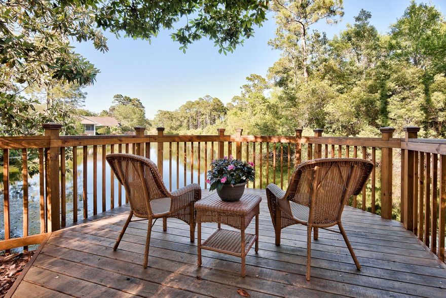 Lakefront beauty now available in Deerwood Drive in Sandestin! This home is lovely inside and out. This charming three bedroom/two bath home has a larger yard than most in Deerwood and a deck on the lake. This spot is the perfect place to enjoy this serene waterfront setting. Lovingly cared for, the home has a recent new roof, recent heating and cooling system and hot water heater. The entire home is remodeled with upgraded features, a beautiful kitchen with island and updated fashionable baths. You will appreciate the friendly Deerwood neighborhood. Grand Boulevard is just around the corner and the Baytowne and Raven Golf Courses are a stroll away. Jump on your golf cart to the beach and the Village of Baytowne Wharf. Be sure to see this home soon!