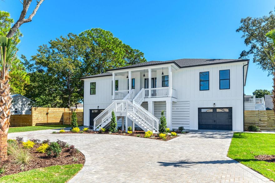 2025 PARADE OF HOME: *THE BEST IN PARADE OVERALL *BEST KITCHEN *PEOPLES CHOICE * CATEGORY WINNER ------ This beautiful home is located within a hidden oasis of Shalimar steps away from the bay. The builders took their time on this one as its whispers luxe with 10 ft ceilings throughout, crown molding, Kitchen-aid appliances, white Carrara countertops, 4 car garage tandem parking, Custom walnut shelving throughout, Custom marble accent wall with 75-inch electric fireplace and 85-inch TV. There is beach access to the bay less than 2 blocks away via Megis Neighborhood Park! * Listed as 5 bedrooms however, one room is and office/flex