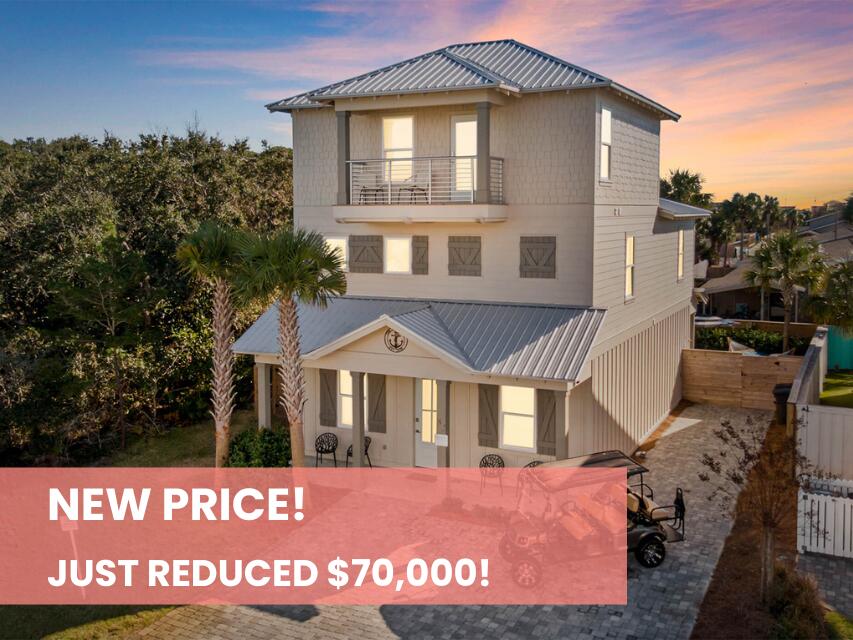 Luxury Vacation Home | $188K+ Rental Income in 2024 | Walk to the BeachDiscover 82 Walton Drive, a stunning 8-bedroom, 7-bathroom home in the gated Villas of Frangista community. This 2020-built retreat offers over 2,800 sq. ft. of thoughtfully designed space, a heated private pool, and deeded beach access just a short walk away--making it the perfect blend of luxury and convenience.With $188K+ in gross rental income in 2024, this home is a proven investment. Plus, the first-floor flooring was just updated this month, adding fresh appeal. The spacious first level features an open-concept layout ideal for entertaining, with a sleek kitchen featuring quartz countertops and stainless steel appliances, a generous dining area, and a welcoming living space. The owner's suite provides a private retreat, while additional sleeping accommodations and a laundry room complete the main floor.
Upstairs, the second floor boasts four king bedrooms, each with an en-suite bath. On the third floor, a king suite and a bunk room with full-sized beds and a flatscreen TV offer comfortable accommodations for guests.
Located just minutes from Destin Commons, Grand Boulevard, Baytowne Wharf, and Silver Sands Premium Outlets, this property places you near the best shopping, dining, and entertainment on the Emerald Coast.
Whether you're looking for a high-performing rental or a personal coastal escape, 82 Walton Drive delivers on every level.