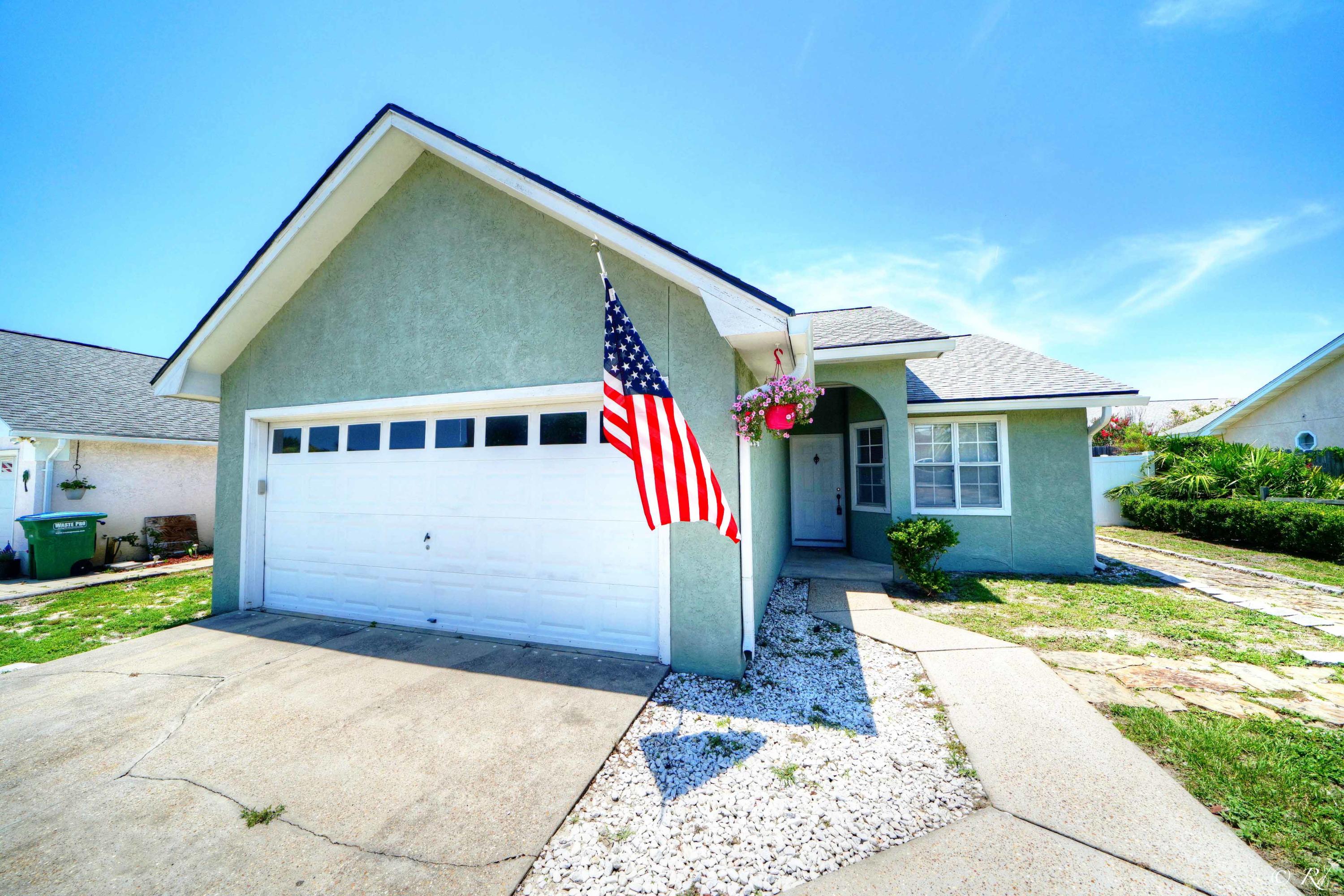 Are you ready to move in? 2-bedroom 2 -bath beach home with 2 car garage in much sought after BID-A-WEE BEACH. This nostalgic community offers dedicated beaches and is golf cart friendly! Argonaut Street intersects with Front Beach Rd right in front of the private beach access. Just a short drive to Pier Park and Holiday Golf Club. NO Home Owners Association. Bid -a wee community membership is voluntary. Recent renovations and upgrades include the installation of a new roof, gutters and private backyard fence surrounding the back patio and gazebo. 3-ton HVAC system was newly installed this last year. Great potential for a primary residence or 2nd home. #lovewhereyoulive