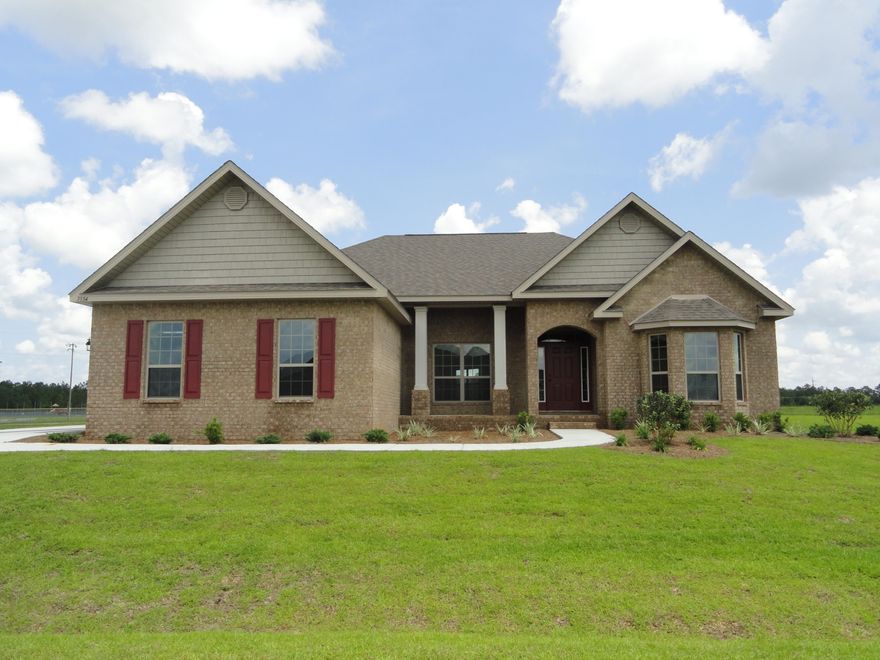 3 CAR GARAGE..The Cynthia, is a split bedroom floor plan and one of our most eye-catching homes; from the moment you walk in you will be captivated by the elegant angles and arches. This home features 3 Bedrooms and 2 Baths, office, formal dining room, open kitchen with granite countertops, beautiful maple cabinets and stainless steel G.E. Appliances. The master bedroom has a sitting area; the master bath is perfect with tile shower, granite countertop, double vanity, large soaking bathtub and a massive walk-in closet.. Photos are of similar, but not necessarily of subject property. Listing Broker/Salesperson has ownership interest in the property.