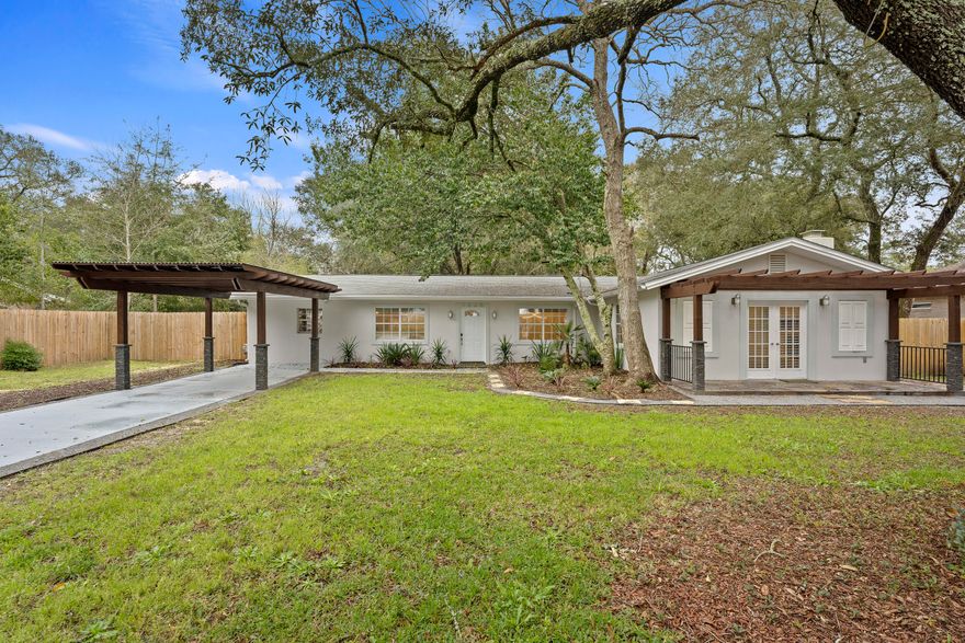 BACK TO MARKET! This beautifully remodeled home nestled on a large lot in Seminole not only offers the new owner high end, custom finishes but also versatility. Perfect for a family looking for multiple living spaces, the main home has 3 beds / 2 baths & features a new roof, new AC, new kitchen w/ ss appliances & coffee station; new bathrooms w/ custom finishes; gas fireplace, spacious living room w/ walk-out. The Guest house has 1 bed/ 1 bath & has been tastefully finished w/ a full kitchen & living area; features Incl. new AC; Water heater & appliances. Perfect for entertaining this large lot has been tastefully landscaped with Ledgestone firepit; slate patio; double sided fence and garage with remote control access; & pergola carport w/ stack stone & patio