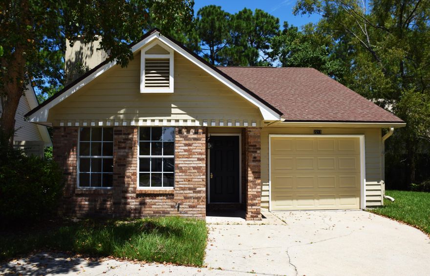 Affordable and move-in ready! This open floorplan contemporary has been refurbished from floor to ceiling and looks like new. Improvements include a new kitchen -- cabinets, countertops, stainless sink and new faucets, all new appliances, and lighting. The great room features a brick fireplace, cathedral ceiling, tile floors, and a dining area with sliders to the deck--perfect for grilling! The roomy master bedroom has new carpet in the sleeping area; tile in the vanity and wet area. There is a new long vanity cabinet and sink, lighting and mirror. The long master closet is also in this area. You'll love the new LED daylight- quality lighting in this area as well as in the tub area.